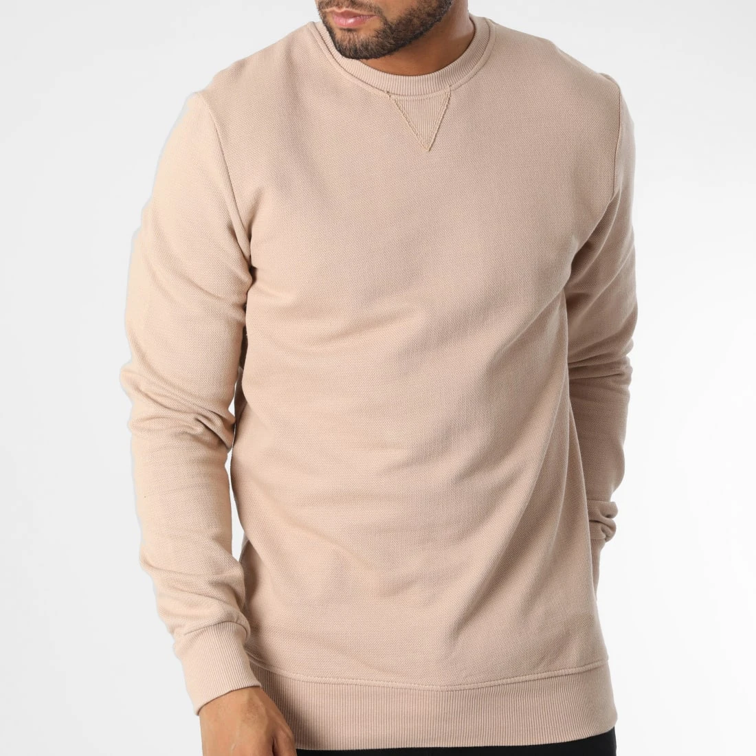 Meilleur prix 👍 Sweat Crewneck 7902 Beige de Classic Series 😀 5 Meilleur prix 👍 Sweat Crewneck 7902 Beige de Classic Series 😀 – Image 3
