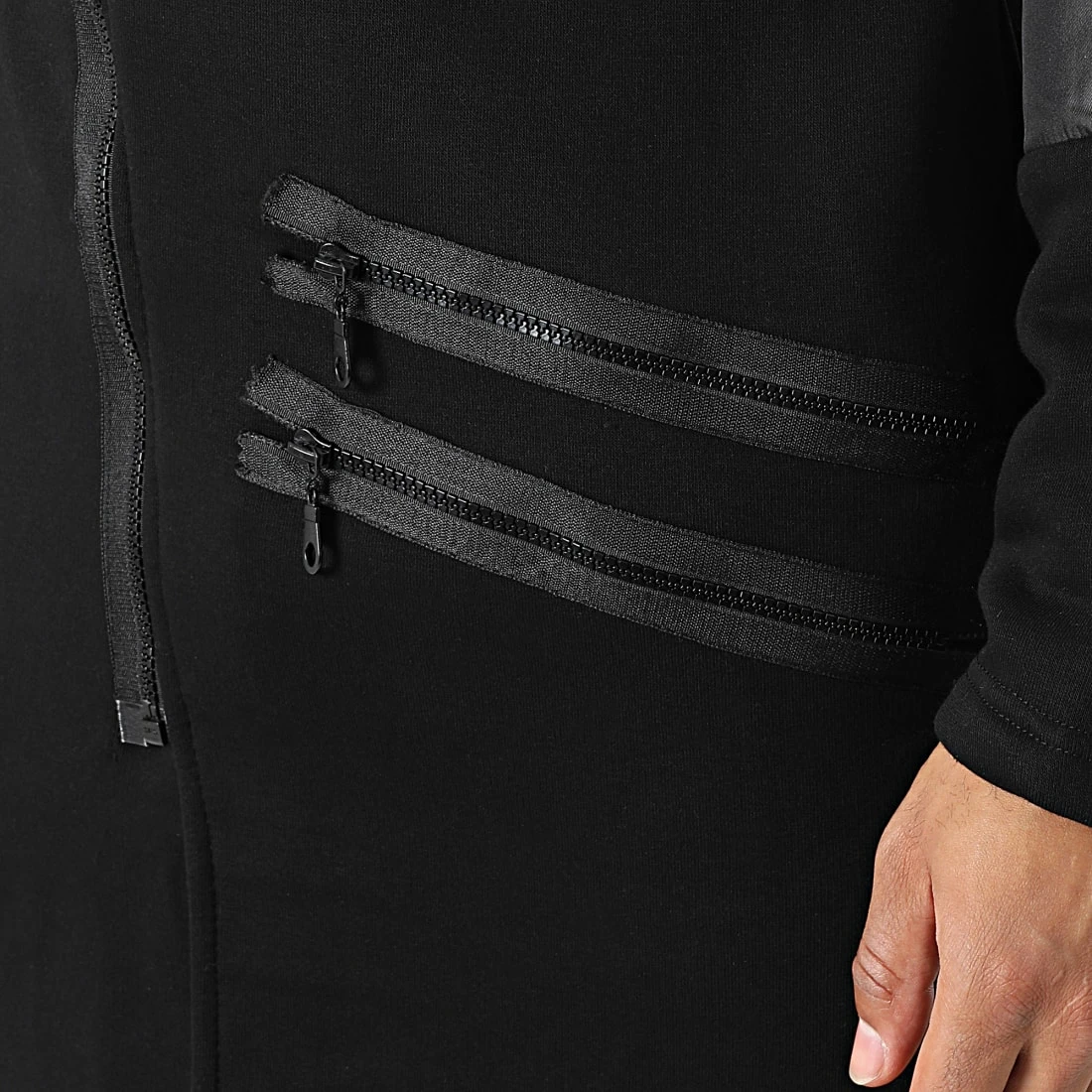 Remise ❤️ Veste Longue A Capuche 5110 Noir de Classic Series 🥰 4 Remise ❤️ Veste Longue A Capuche 5110 Noir de Classic Series 🥰 – Image 2