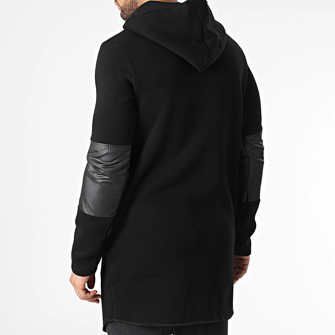 Remise ❤️ Veste Longue A Capuche 5110 Noir de Classic Series 🥰 6 Remise ❤️ Veste Longue A Capuche 5110 Noir de Classic Series 🥰 – Image 4