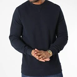 Remise 🎁 Sweat Crewneck 7902 Bleu Marine de Classic Series ⭐ -Classic Series Soldes classic series 346024 7902 003 20221028T160905 03