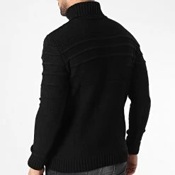 Meilleure affaire 👏 Pull Col Roulé T3832 Noir de Classic Series 🔥 -Classic Series Soldes classic series 346035 T3832 SIYAH 20221031T124001 04