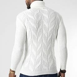 Meilleure vente 🧨 Pull Col Roulé T3843 Beige de Classic Series 🥰 -Classic Series Soldes classic series 346039 T3843 KEMIK 20221031T135614 04