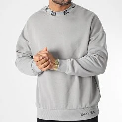 Tout neuf ⌛ Sweat Crewneck 22-K030 Gris de Classic Series 👍 -Classic Series Soldes classic series 346045 22 K030 GRI 20221031T135740 03