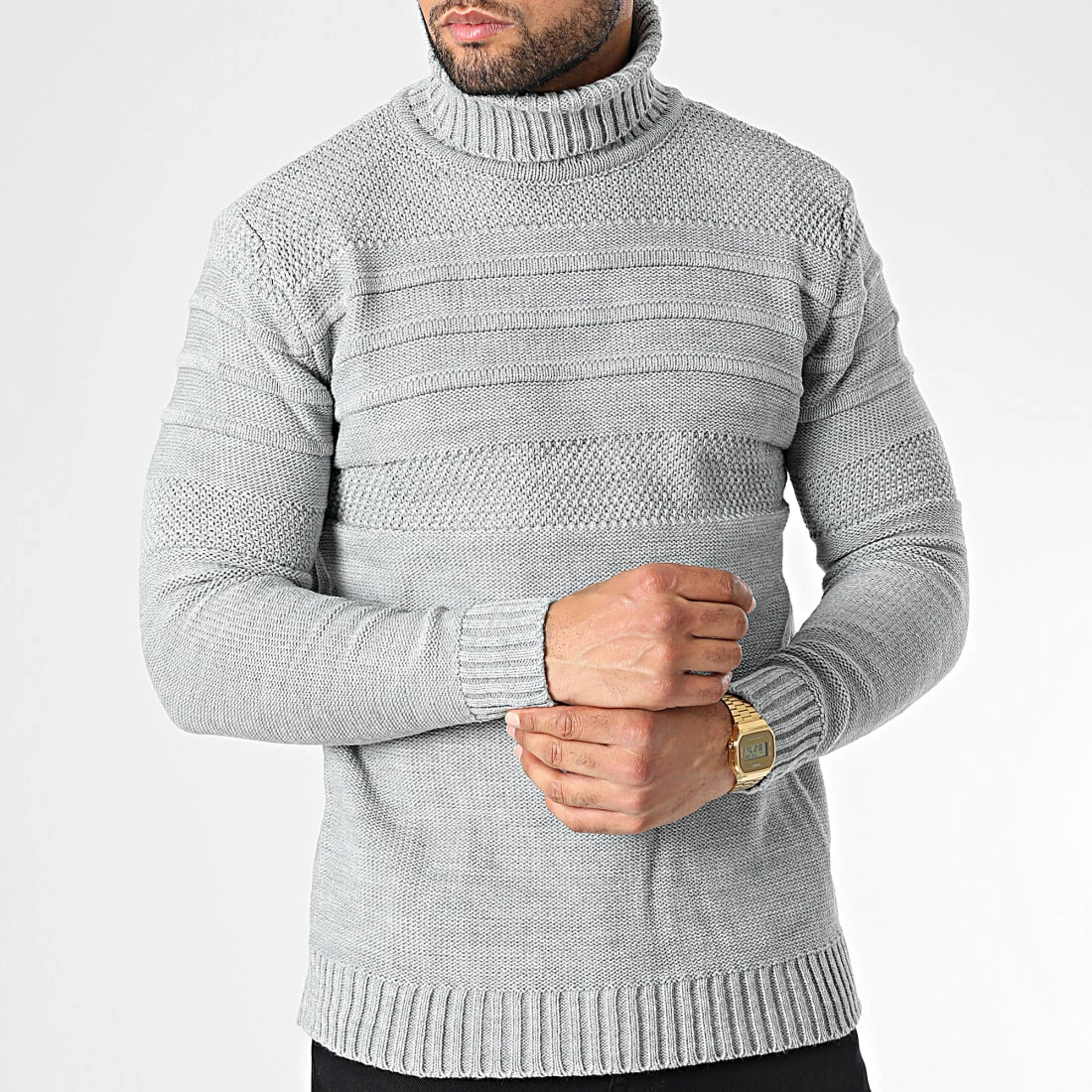 Les meilleures critiques de ❤️ Pull Col Roulé T3832 Gris de Classic Series 💯 5 Les meilleures critiques de ❤️ Pull Col Roulé T3832 Gris de Classic Series 💯 – Image 3