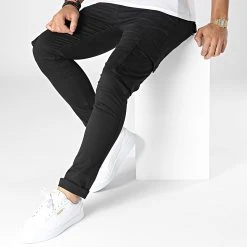 Grosses soldes ⭐ Pantalon Cargo DP9090 Noir de Classic Series ✔️ -Classic Series Soldes classic series 347282 DP9090 001 20221124T090705 03