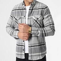 Sortie ✨ Surchemise Carreaux Y-2042 Gris Chiné de Classic Series 💯
