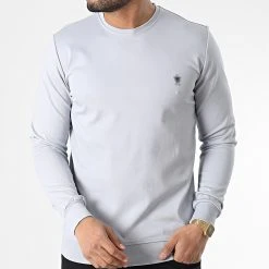 De gros ✨ Sweat Crewneck RBL6181 Gris de Classic Series 👍 -Classic Series Soldes classic series 348604 RBL6181 GRI 20221123T161652 03