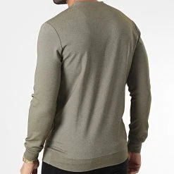 Grosses soldes 👍 Sweat Crewneck RBL6181 Vert Kaki Chiné de Classic Series ⌛ -Classic Series Soldes classic series 348605 RBL6181 HAKI 20221123T161849 04