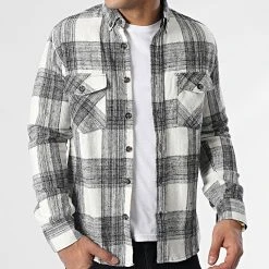 Bon marché 🎉 Surchemise Carreaux Y-2241 Noir Blanc de Classic Series ❤️