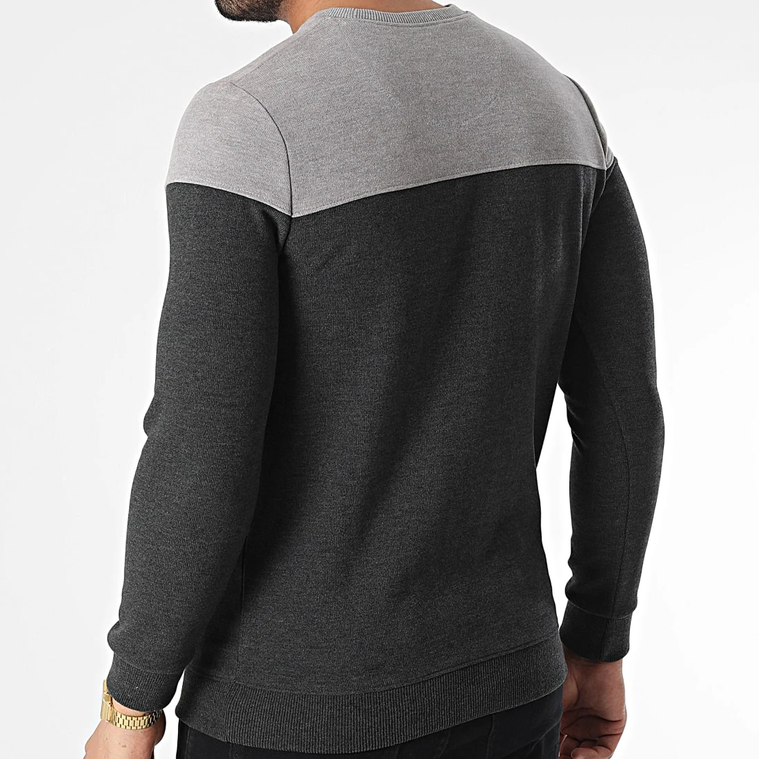 Vente flash ✔️ Sweat Crewneck RBL6211 Gris Anthracite Gris Clair de Classic Series 🔔 6 Vente flash ✔️ Sweat Crewneck RBL6211 Gris Anthracite Gris Clair de Classic Series 🔔 – Image 4