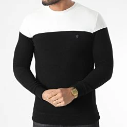 Vente flash ❤️ Sweat Crewneck RBL6211 Noir Blanc de Classic Series ❤️ -Classic Series Soldes classic series 348692 RBL6211 SIYAH 20221123T160748 03