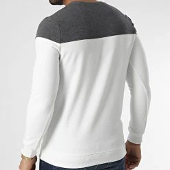 Bon marché ✔️ Sweat Crewneck RBL6211 Blanc Gris Anthracite de Classic Series ✨ -Classic Series Soldes classic series 348693 RBL6211 EKRU 20221125T152529 04