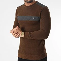 Remise ✨ Sweat Crewneck RBL6212 Marron de Classic Series 👏 -Classic Series Soldes classic series 348694 RBL6212 KAHVERENGI 20221125T150546 03