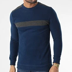 Meilleure vente ⌛ Sweat Crewneck RBL6212 Bleu Marine de Classic Series ✔️