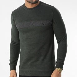 Meilleur prix 👍 Sweat Crewneck RBL6212 Vert Kaki de Classic Series 🎁