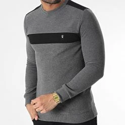 De gros ✔️ Sweat Crewneck RBL6212 Gris Chiné de Classic Series 🔔