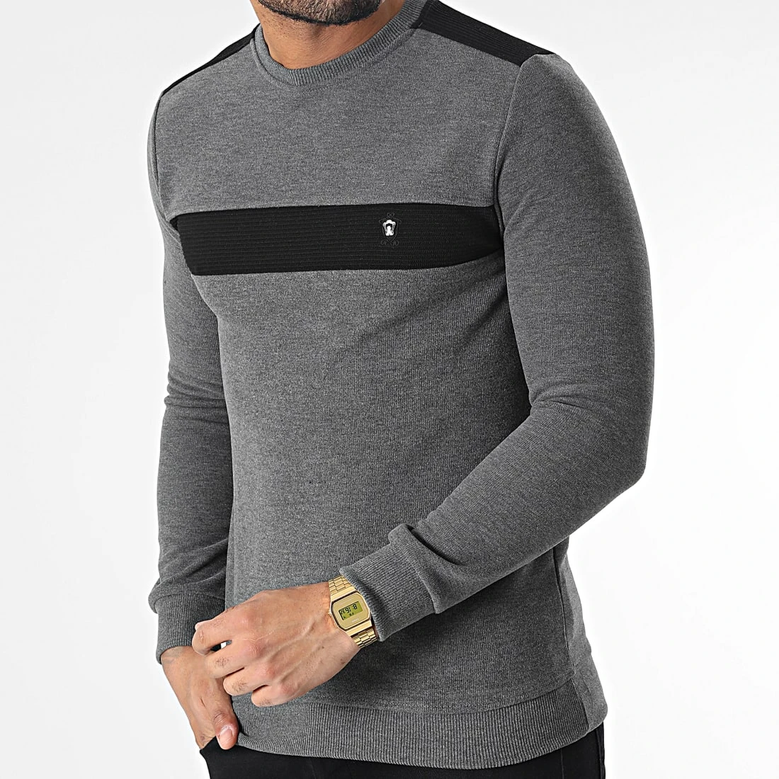 De gros ✔️ Sweat Crewneck RBL6212 Gris Chiné de Classic Series 🔔 3 De gros ✔️ Sweat Crewneck RBL6212 Gris Chiné de Classic Series 🔔