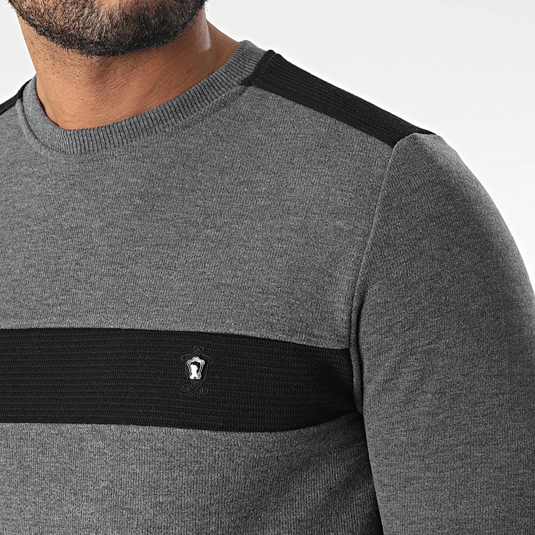 De gros ✔️ Sweat Crewneck RBL6212 Gris Chiné de Classic Series 🔔 4 De gros ✔️ Sweat Crewneck RBL6212 Gris Chiné de Classic Series 🔔 – Image 2