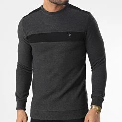 Grosses soldes 🔥 Sweat Crewneck RBL6212 Gris Anthracite Chiné de Classic Series 🎁 -Classic Series Soldes classic series 348714 RBL6212 ANTRASIT 20221125T151009 03