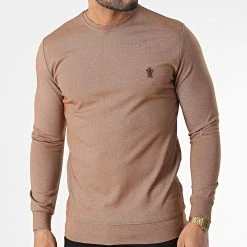 Coupon ✨ Sweat Crewneck RBL6181 Camel Chiné de Classic Series 🧨