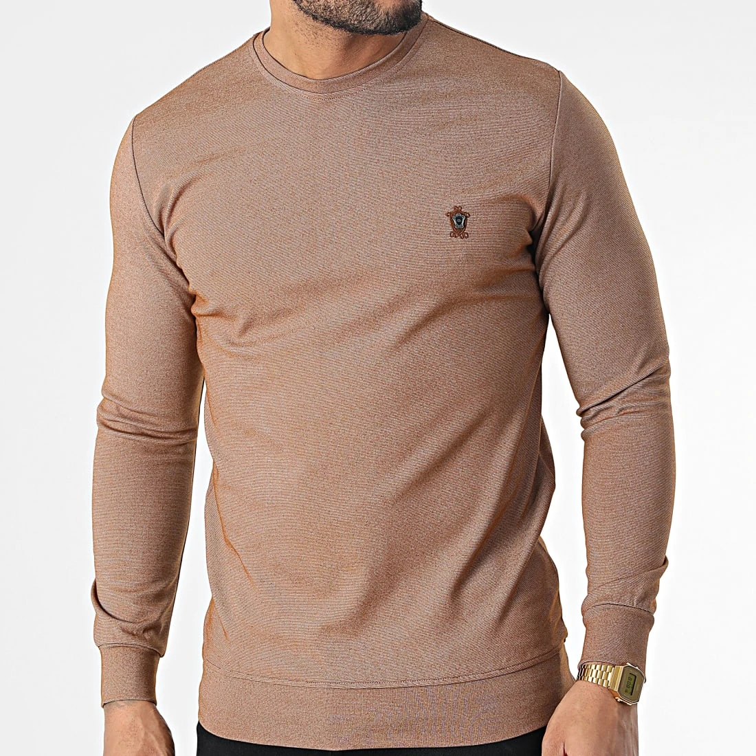 Coupon ✨ Sweat Crewneck RBL6181 Camel Chiné de Classic Series 🧨 3 Coupon ✨ Sweat Crewneck RBL6181 Camel Chiné de Classic Series 🧨