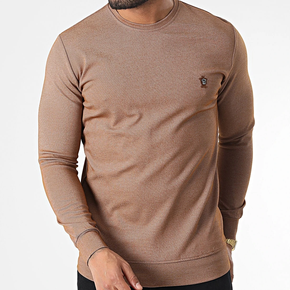 Coupon ✨ Sweat Crewneck RBL6181 Camel Chiné de Classic Series 🧨 5 Coupon ✨ Sweat Crewneck RBL6181 Camel Chiné de Classic Series 🧨 – Image 3