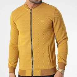 Meilleur prix 😉 Veste Zippée RBL6308 Jaune Moutarde de Classic Series 🎉