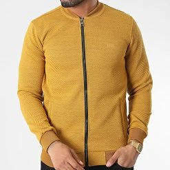 Meilleur prix 😉 Veste Zippée RBL6308 Jaune Moutarde de Classic Series 🎉 -Classic Series Soldes classic series 348723 RBL6308 HARDAL 20221122T152827 03