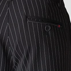 Meilleure vente ✨ Pantalon A Rayures Ponte Roma Noir de Classic Series ❤️ -Classic Series Soldes denim project 218350 DP7001 BLACK WHITE PIN 20200511T190758 02
