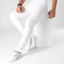 Remise ✔️ Jogger Pant Slim DP11000 Blanc de Classic Series ❤️ -Classic Series Soldes denim project 248008 DP11000 WHITE 20210125T142640 03