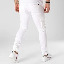 Remise ✔️ Jogger Pant Slim DP11000 Blanc de Classic Series ❤️ -Classic Series Soldes denim project 248008 DP11000 WHITE 20210125T142642 04
