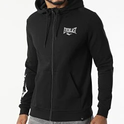 De gros ⭐ Sweat Capuche Zippé Sulphur Noir de Classic Series 🥰