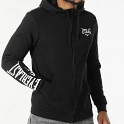 De gros ⭐ Sweat Capuche Zippé Sulphur Noir de Classic Series 🥰 -Classic Series Soldes everlast 298510 879460 60 8 20220119T151138 03
