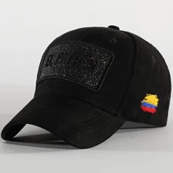 Meilleure vente ⭐ Casquette El Patron Plaque Noir Noir de Classic Series 😍