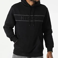 Coupon 🛒 Sweat Capuche Cedar Noir de Classic Series 🎁 -Classic Series Soldes nicce london 297980 0118 K008 0001 20220119T145056 03
