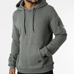 Coupon 💯 Sweat Capuche H10600C21293A Gris Anthracite de Classic Series ⌛ -Classic Series Soldes sky rebel 317617 H10600C21293A 12400 20220517T161139 03