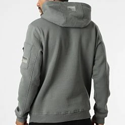 Coupon 💯 Sweat Capuche H10600C21293A Gris Anthracite de Classic Series ⌛ -Classic Series Soldes sky rebel 317617 H10600C21293A 12400 20220517T161141 04