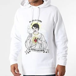 Vente flash 🧨 Sweat Capuche Pablo Narcos Blanc de Classic Series 🌟