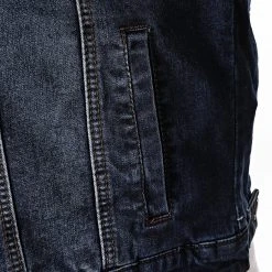 Acheter ✨ Veste Jean Col Mouton 66123 Bleu Denim de Classic Series ❤️ -Classic Series Soldes terance kole 238002 Y66123 BLUE 20201019T134251 04