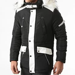 Bon marché 🔥 Parka Capuche Fourrure 79619 Noir de Classic Series 🔥 -Classic Series Soldes terance kole 290996 79619 BLACK 20211111T155913 03