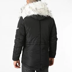 Bon marché 🔥 Parka Capuche Fourrure 79619 Noir de Classic Series 🔥 -Classic Series Soldes terance kole 290996 79619 BLACK 20211111T155915 04