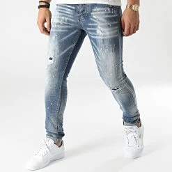 Acheter 💯 Jean Skinny 72298 Bleu Denim de Classic Series 🤩