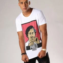 Grosses soldes ⌛ Tee 👍 Shirt Pablo Blanc de Classic Series 🎉 -Classic Series Soldes thug n swag 109417 tns ts pablo blc 20180828T154144 04
