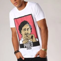 Grosses soldes ⌛ Tee 👍 Shirt Pablo Blanc de Classic Series 🎉 -Classic Series Soldes thug n swag 109417 tns ts pablo blc 20180828T154144 05